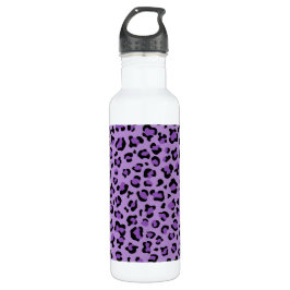 Leopardendrucke, Leoparden-Spots, Lila Leopard Edelstahlflasche