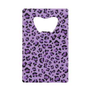 Leopardendrucke, Leoparden-Spots, Lila Leopard Geldbeutel Flaschenöffner