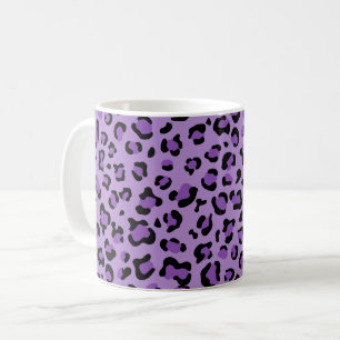 Leopardendrucke, Leoparden-Spots, Lila Leopard Kaffeetasse
