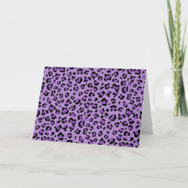 Leopardendrucke, Leoparden-Spots, Lila Leopard Karte