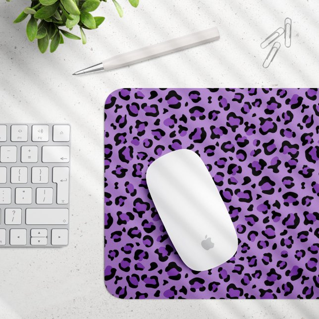 Leopardendrucke, Leoparden-Spots, Lila Leopard Mousepad (Von Creator hochgeladen)