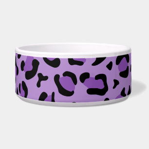 Leopardendrucke, Leoparden-Spots, Lila Leopard Napf