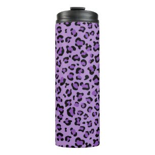 Leopardendrucke, Leoparden-Spots, Lila Leopard Thermosbecher