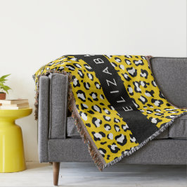 Leopardendrucke, Spots, Gelber Leopard, Ihr Name Decke