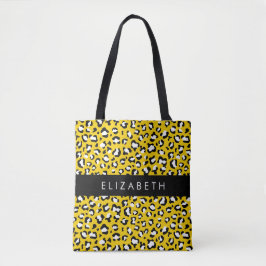 Leopardendrucke, Spots, Gelber Leopard, Ihr Name Tasche