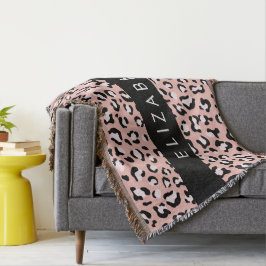 Leopardendrucke, Spots, rosa Leoparden, Ihr Name Decke