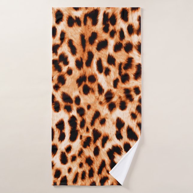Leopardendrucktextur Badehandtuch (Badehandtuch)