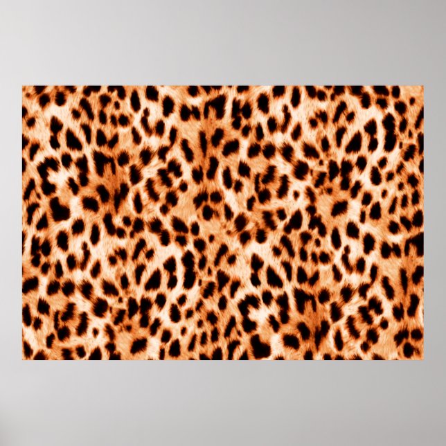 Leopardendrucktextur Poster (Vorne)
