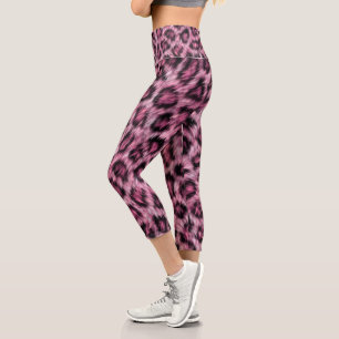 Leopardenfell Tierdruck Lustiges Muster Lustiges R Capri Leggings