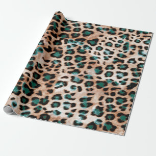 Leopardenflecken-Tierdruckmuster Geschenkpapier
