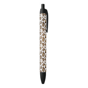 Leopardenflecken Wilde Tiere Golden Glitter Safari Kugelschreiber