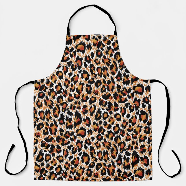 Leopardengeometrie: Gemusterte Illustration Schürze (Vorderseite)