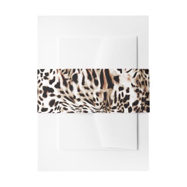 Leopardenhaut Einladungsbanderole (Vorderseite Beispiel)