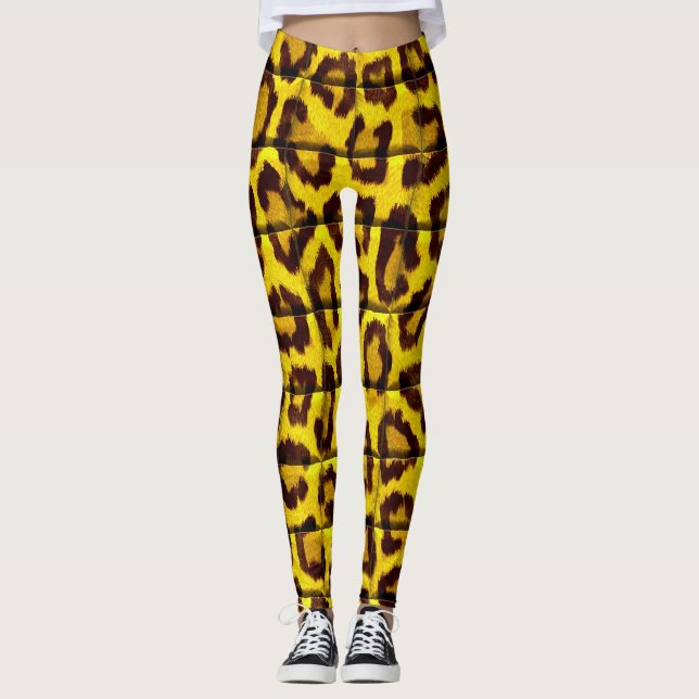 Leopardenhaut Leggings (Vorderseite)