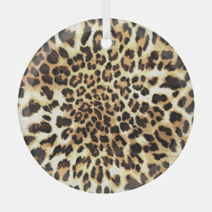 Leopardenhaut, nahtlose Musterkonstruktion. Ornament Aus Glas