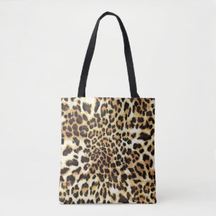Leopardenhaut, nahtlose Musterkonstruktion. Tasche