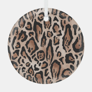 Leopardenhaut: nahtloses Muster. Ornament Aus Glas