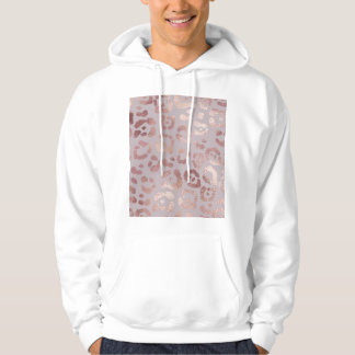 Leopardenhaut: Rose Gold Eleganz. Hoodie