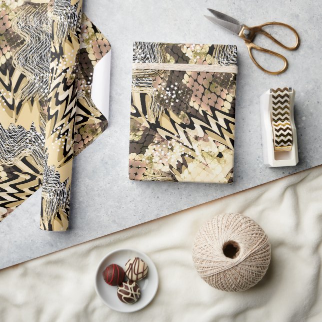 Leopardenhaut, Schlangen Geschenkpapier (Kunsthandwerk)