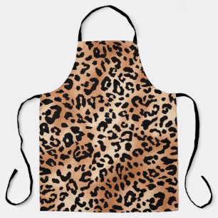 Leopardenhaut Stilvolles Bluse-Design mit Leoparde Schürze