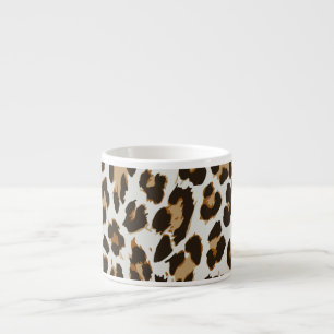 Leopardenhaut: Vintage Nahtlose Textur Espressotasse