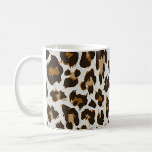 Leopardenhaut: Vintage Nahtlose Textur Kaffeetasse