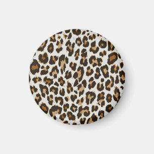 Leopardenhaut: Vintage Nahtlose Textur Magnet