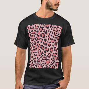 Leopardenhaut: Vintage nahtlose Textur T-Shirt