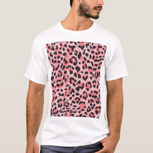 Leopardenhaut: Vintage nahtlose Textur T-Shirt