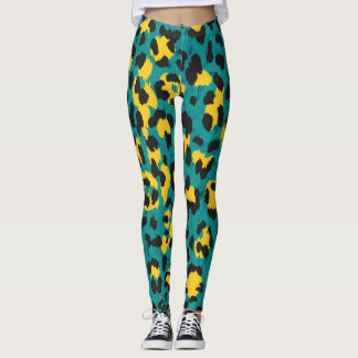 Leopardenhaut: Vintages Texturmuster Leggings