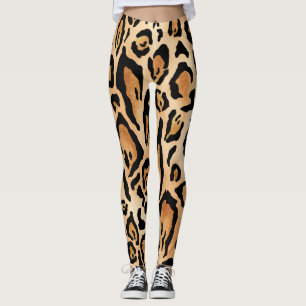 Leopardenhaut: Zeitloses, nahtloses Muster Leggings