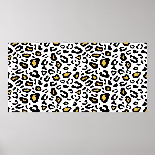Leopardenhautnahtloses Muster Poster (Vorne)