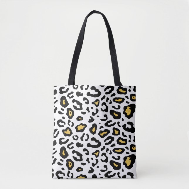 Leopardenhautnahtloses Muster Tasche (Vorderseite)