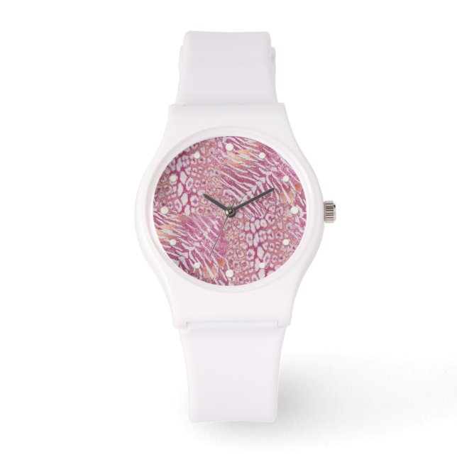 Leopardenledermode Armbanduhr (Vorderseite)