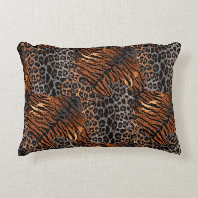 Leopardenledermode Dekokissen (Vorderseite)