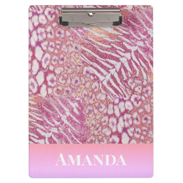 Leopardenledermode Klemmbrett (Vorderseite)