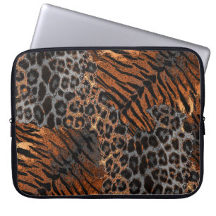 Leopardenledermode Laptopschutzhülle
