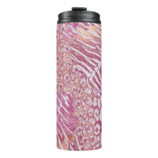 Leopardenledermode Thermosbecher (Vorderseite)