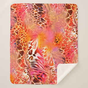 Leopardenleopard, abstrakt, animalisch sherpadecke