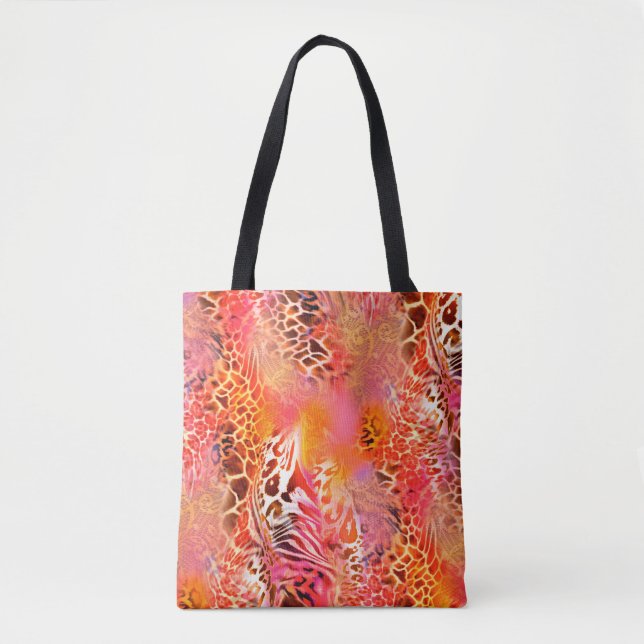 Leopardenleopard, abstrakt, animalisch tasche (Vorderseite)