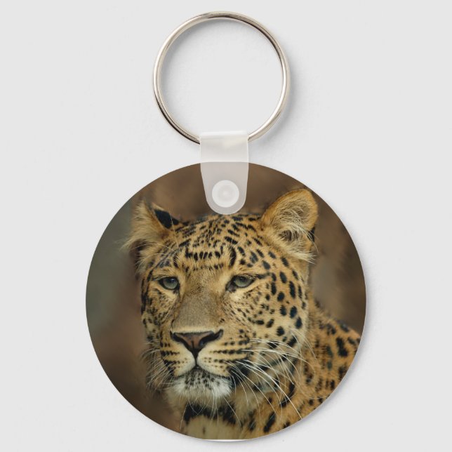 Leopardenliebhaber Schlüsselanhänger (Vorderseite)