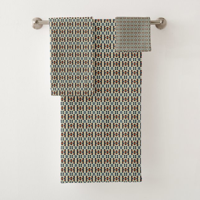 Leopardenmuster Badhandtuch Set (Insitu)