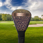 Leopardenmuster, braun, schwarz-bronzefarbene Mono Golf Headcover<br><div class="desc">Elegant, glamourös mit braunem, goldfarbenem und schwarzem Leopardenmuster, mit goldenen Konfetti dekoriert. Personalisieren Sie Ihren Vor- oder Familiennamen und fügen Sie ihn hinzu. Ein Imitat Bronzemusik Band. Der Name wird mit einem modernen handgeschriebenen Stilskript mit Swashes geschrieben. Schwarze Buchstaben. Um die Swashes behalten, löschen Sie nur den Beispielnamen, verlass die...</div>
