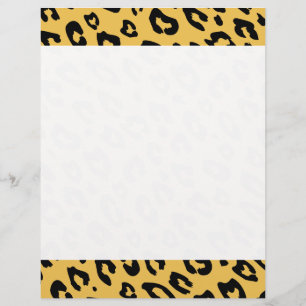 Leopardenmuster-Briefkopf-Schreibpapier