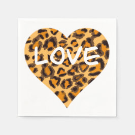 Leopardenmuster, Geparden-Design Serviette