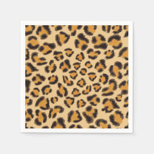 Leopardenmuster, Geparden-Muster, Tiermuster Serviette