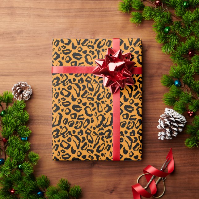 Leopardenmuster Geschenkpapier (Feiertagsgeschenk)