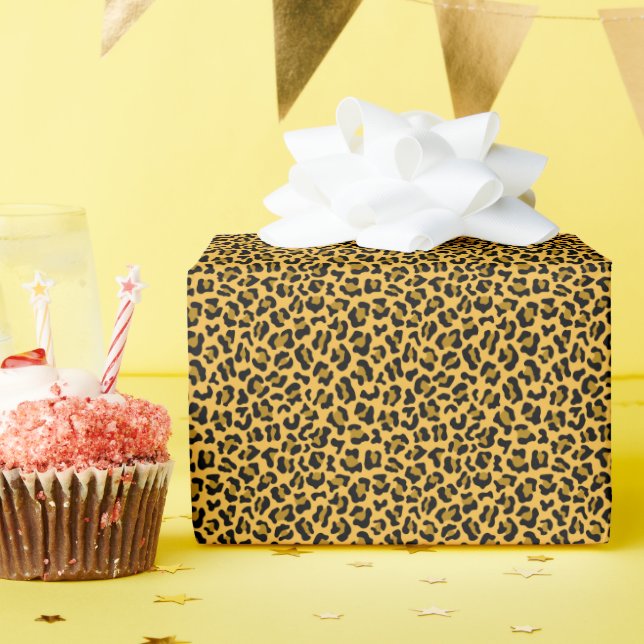 Leopardenmuster Geschenkpapier (Geburtstagsparty)