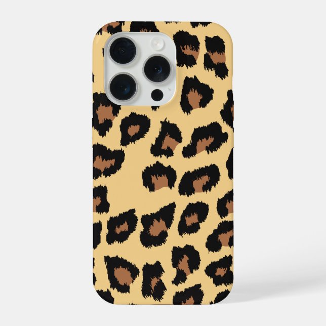 Leopardenmuster  iPhone 15 pro hülle (Rückseite)