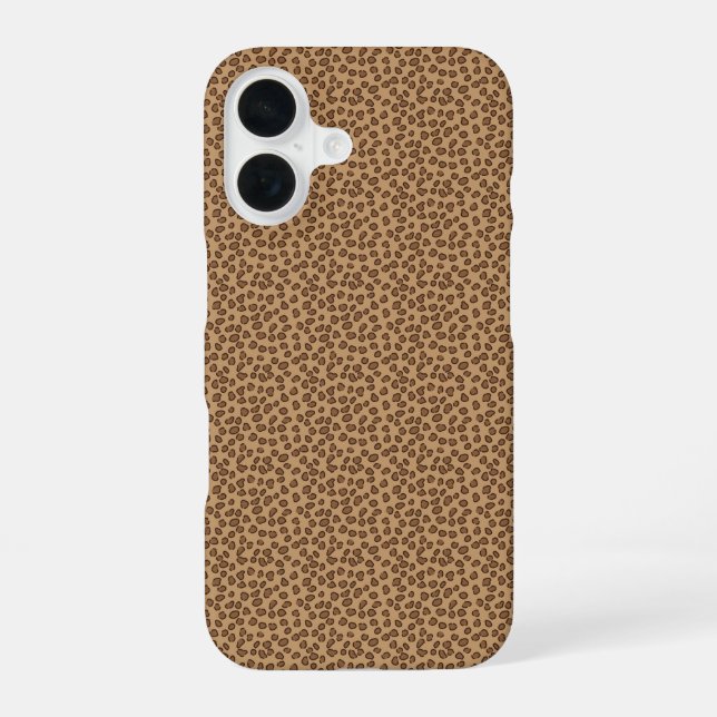 Leopardenmuster iPhone 16 Hülle (Rückseite)